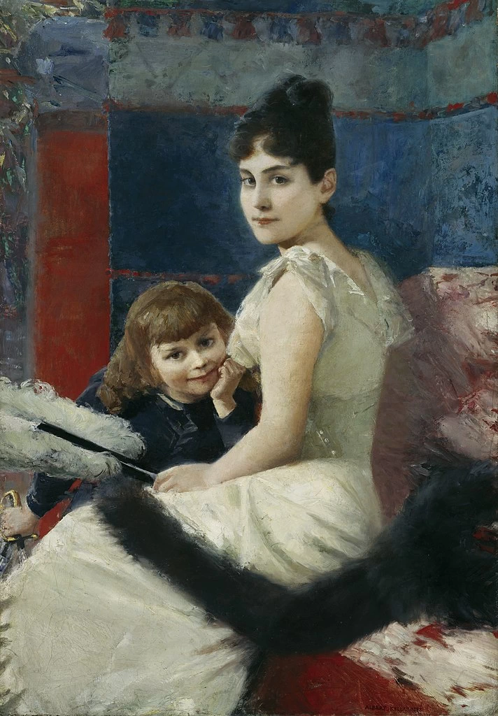 Irene von Keller con il figlio Balthasar - Lenbachhaus, Monaco